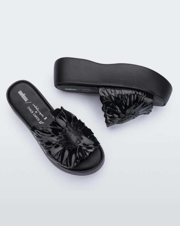 Melissa Becky Panc Isabela & Chica Capeto Slide Black