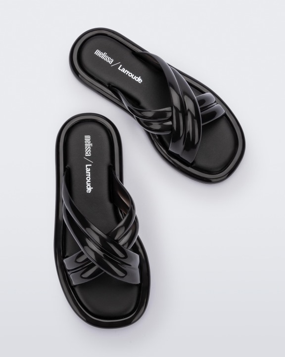 Melissa Cali Slide Larroude Preto