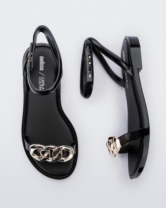 Sandália Melissa Dare Camila Coutinho Ouro Preto