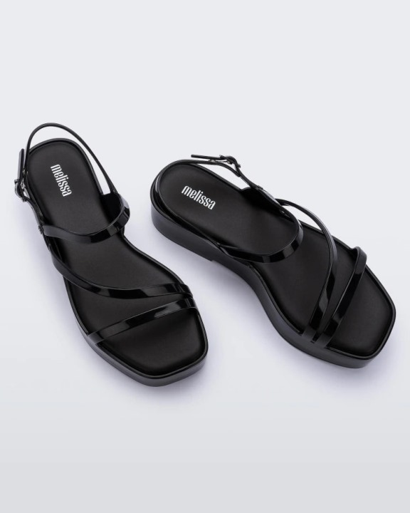 Melissa Essencial Elegante Sandália Plataforma Preta