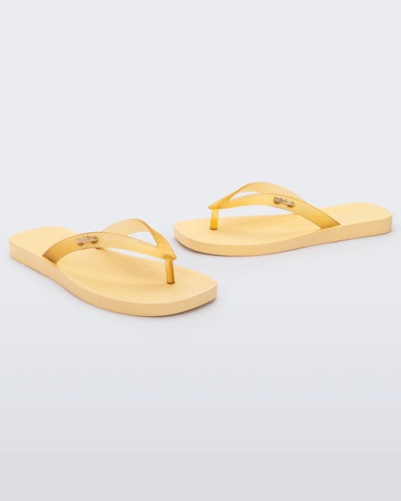 Chinelos Melissa Sun Long Beach Amarelo-claro Amarelo