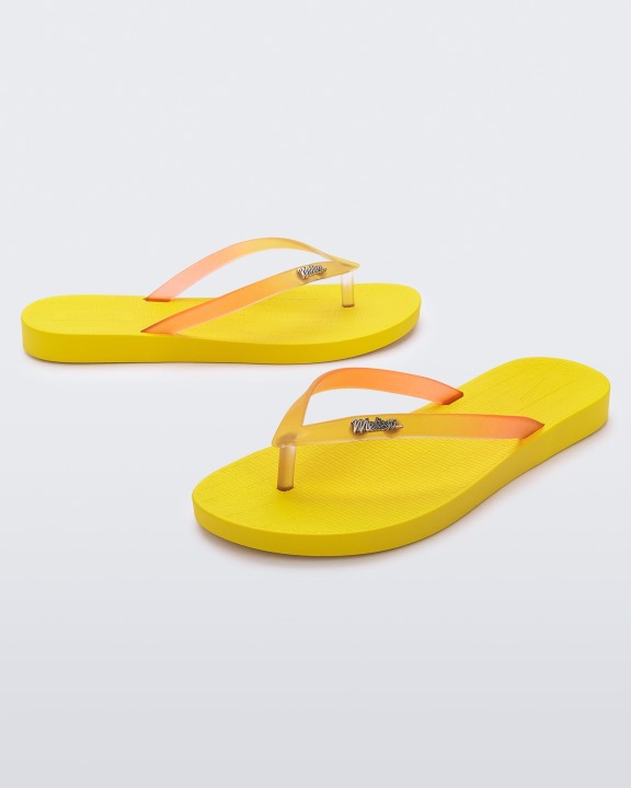 Chinelo Melissa Sun Venice Amarelo Claro