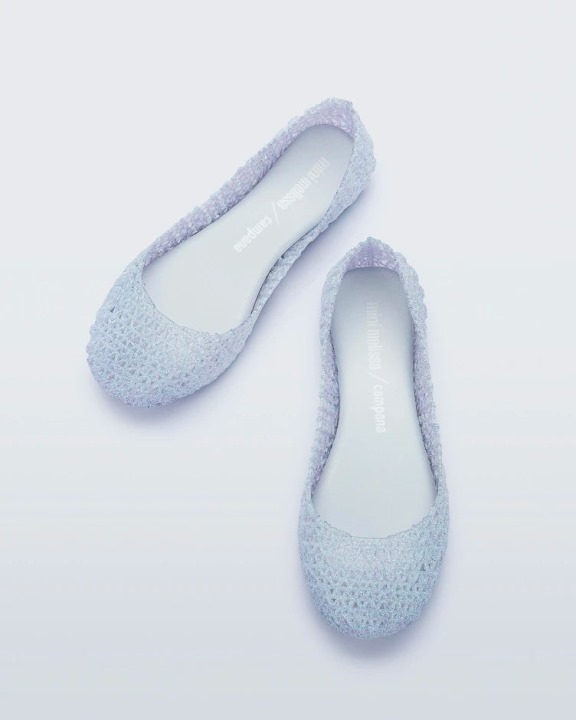 Mini Melissa Campana Papel Flat Kids Branco