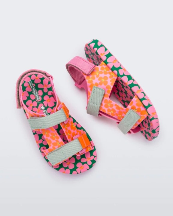 Mini Melissa Ping Pong Fabula Sandal-kids Rosa-verde