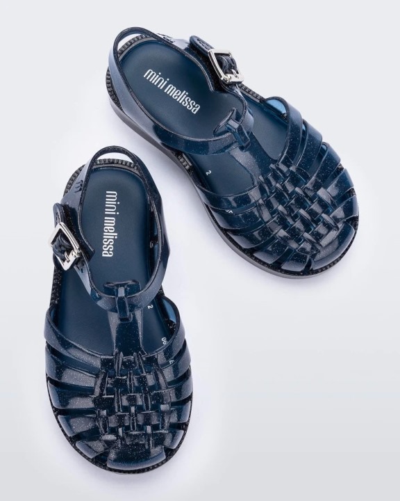 Mini Melissa Possessão Final De Ano Sandal-baby & Toddler Blue Glitter-blue