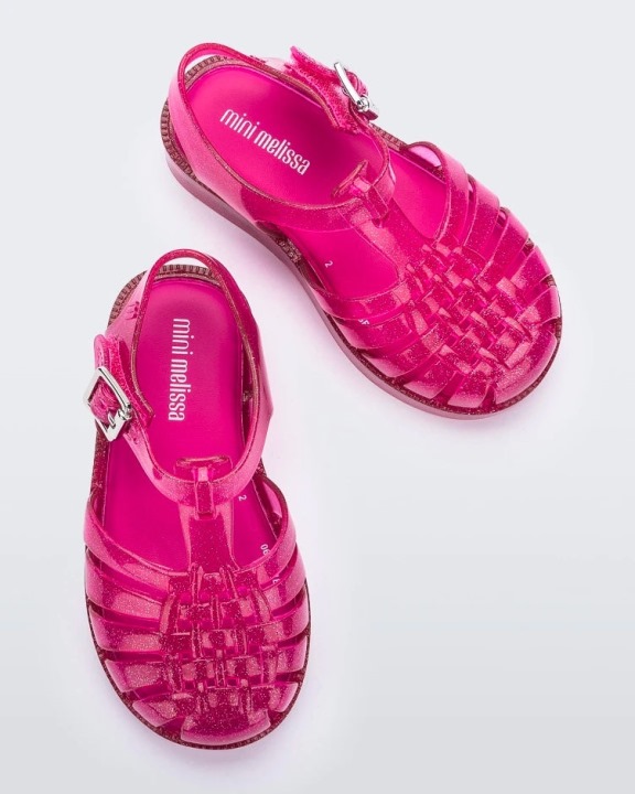 Mini Melissa Possessão Final De Ano Sandal-baby & Toddler Pink Glitter-pink