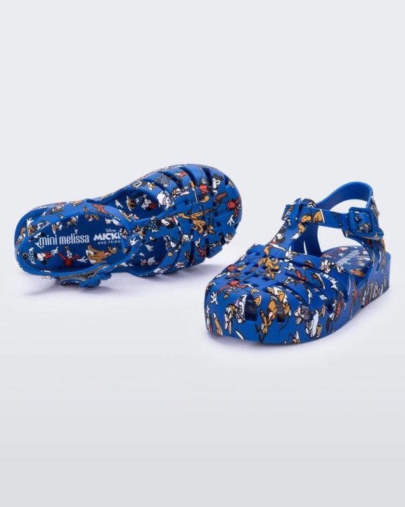 Mini Melissa Possessão Mickey & Friends Sandália-baby Blue