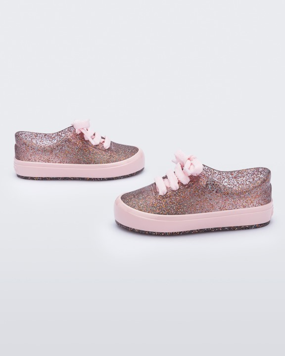 Mini Sapatilha De Rua Melissa-baby Glitter Rosa